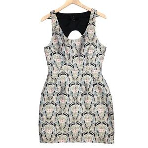 JACK by BB DAKOTA Dress Carla Brocade Short Formal Wedding Guest Size Medium